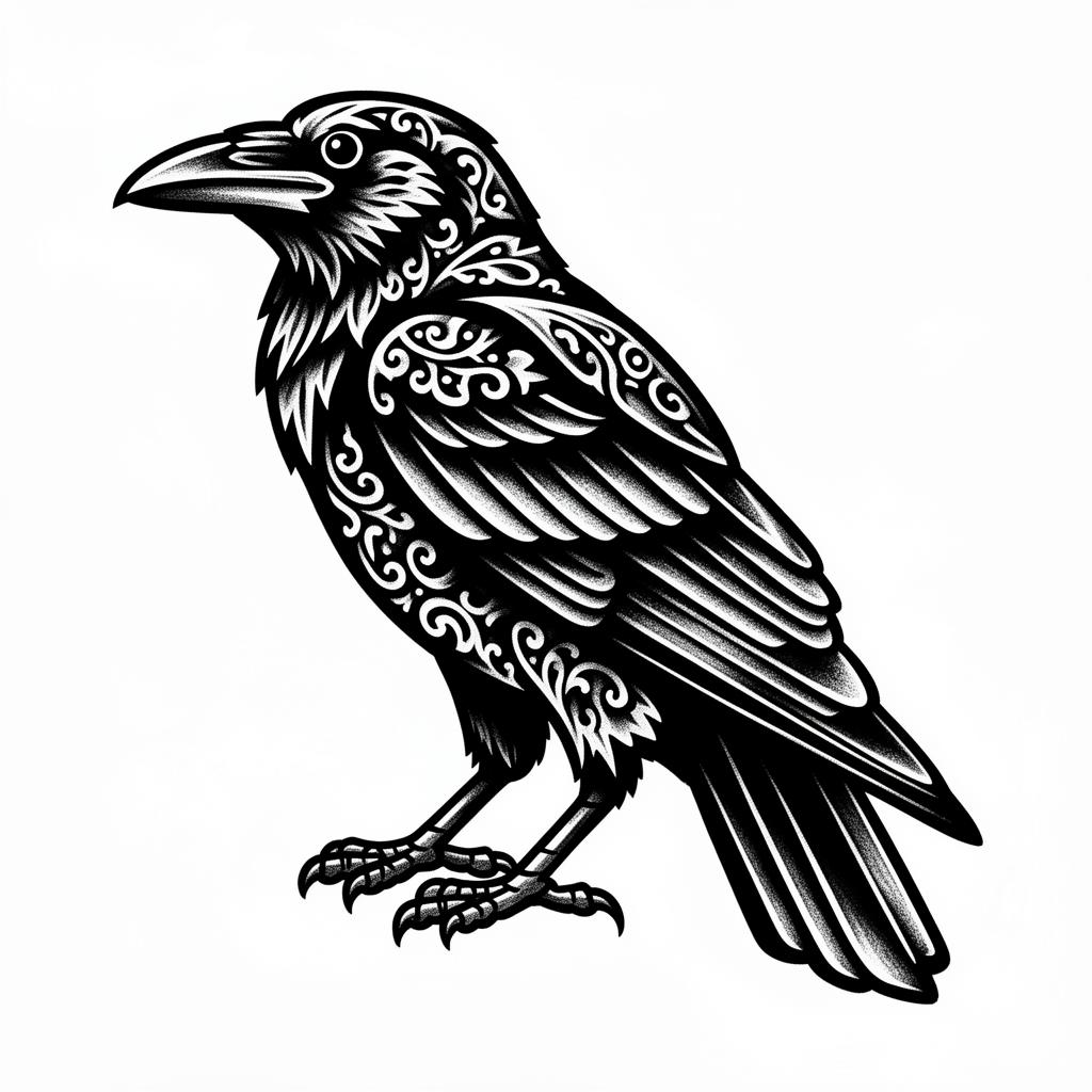 Blackwork tattoo style