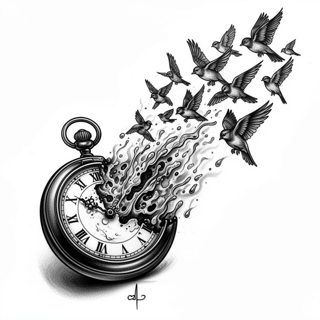 Surrealist tattoo style