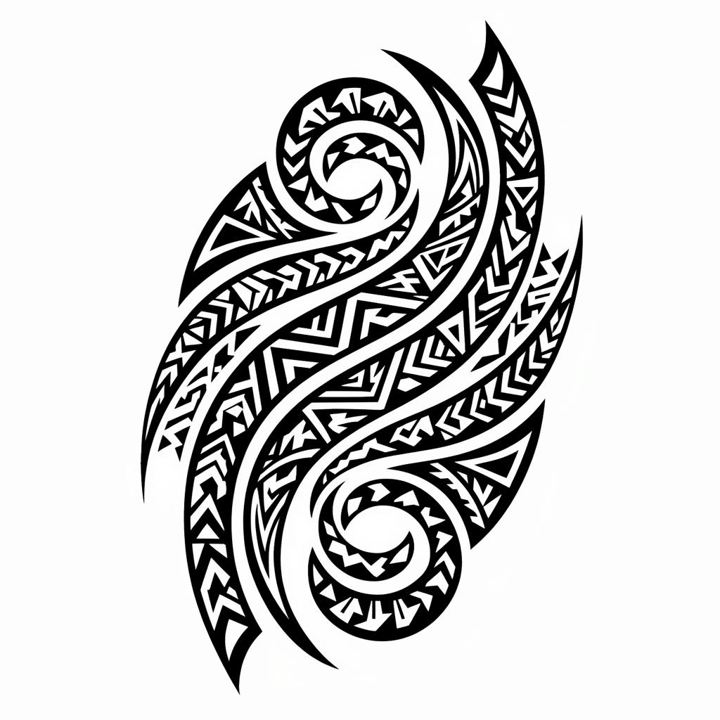Tribal tattoo style
